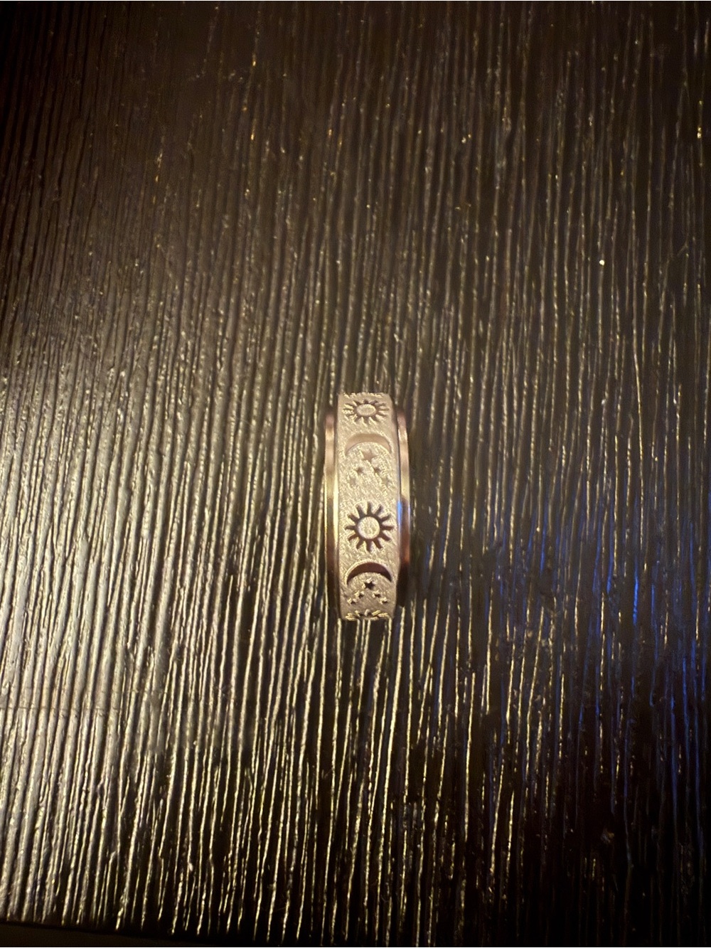 Silver Celestial Spinner Ring